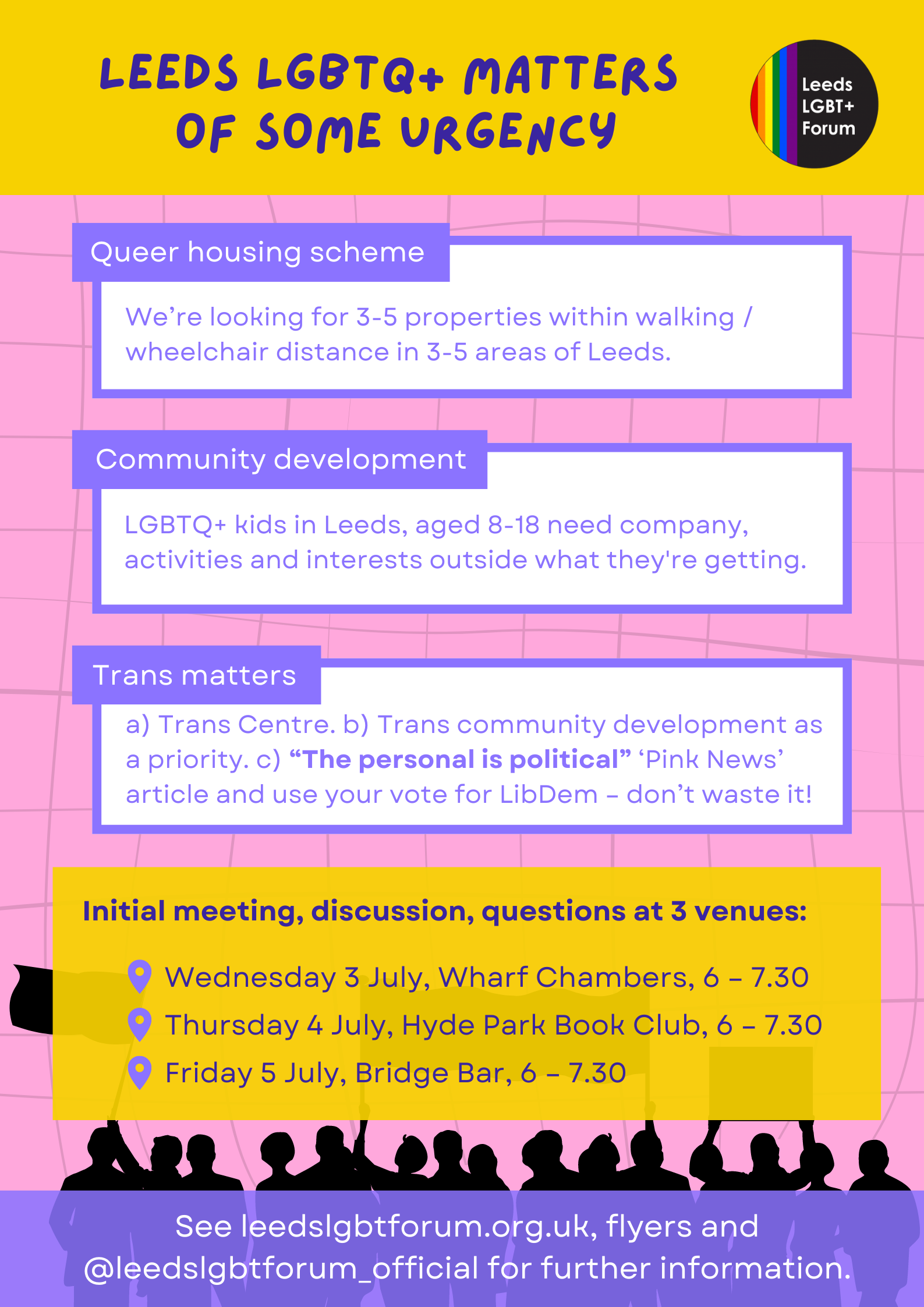 Leeds LGBTQ+ Matters of some urgency